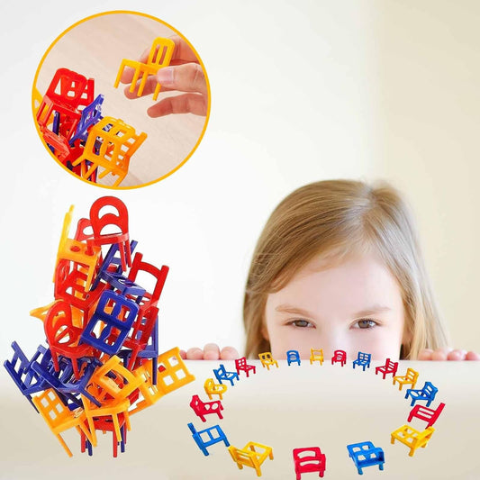 Montessori Stuhl-Stapel-Spiel