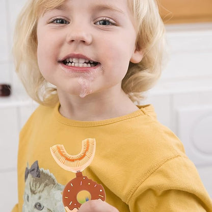 U-förmige Baby Zahnbürste – Donut Design Silikon Zahnpflege für Kinder