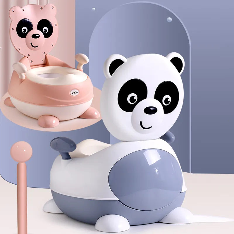Töpfchenstuhl für Kinder in Pandaform – Weiches Baby Töpfchen mit PU-Sitz