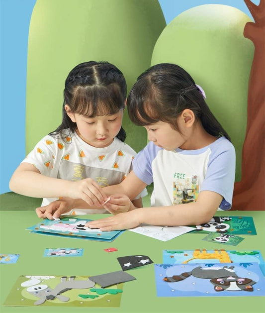 3D Tier-Aufkleber Spielset