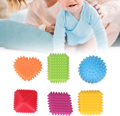 Bunte Baby Greifspielzeuge Set – Texturierte Würfel und Formen für Sinnesentwicklung