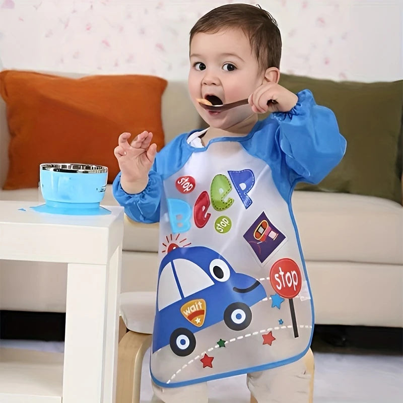 Kinderschürzen mit langen Ärmeln – Wasserdichte Baby Lätzchen