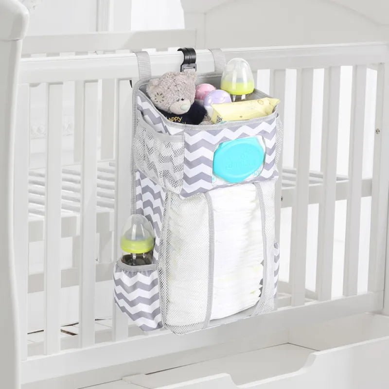 Windelorganizer für Babybett – Hängender Wickeltisch-Organizer