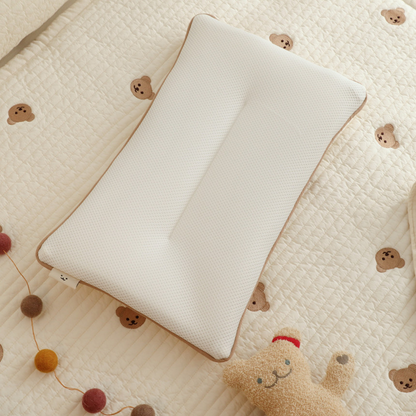 Baby Kopfkissen mit Memory-Schaum – Ergonomisches Kissen gegen Kopfverformung