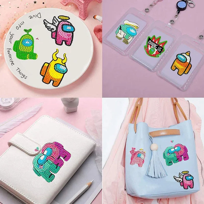 Kreatives Diamant-Mosaik Sticker-Set