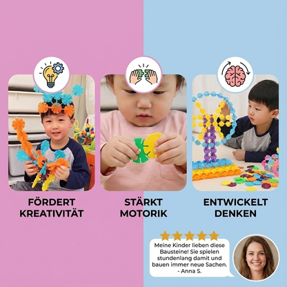 Flockenförmige Montessori Spielbausteine