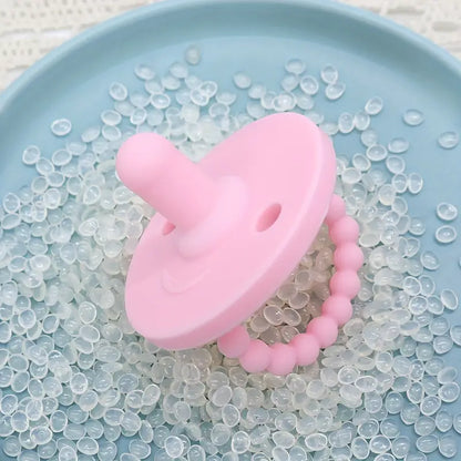 Silikon Schnuller für Babys – BPA-frei, Weiches Beißspielzeug mit Griff