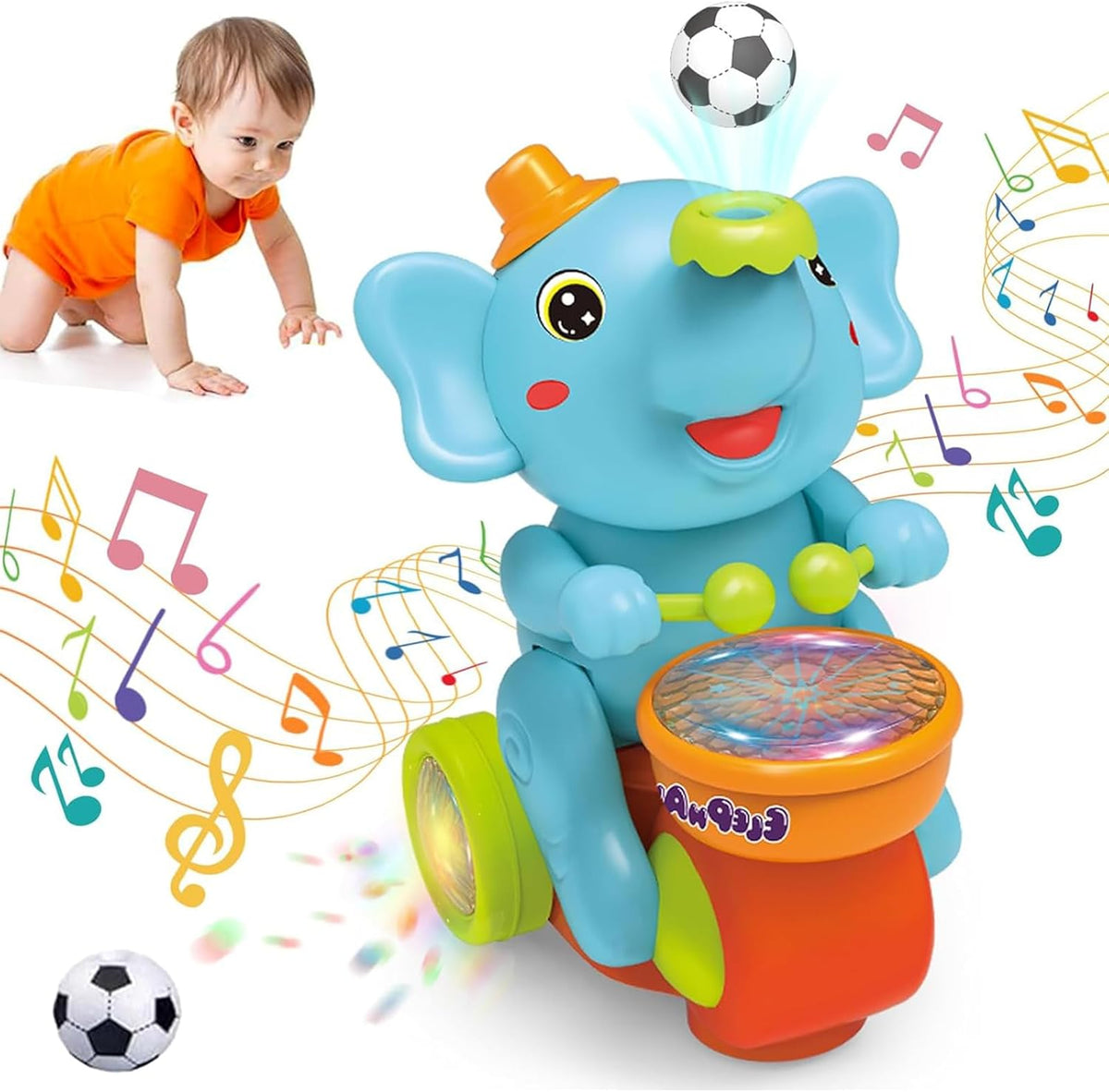 Musikalischer Spielspaß – Trommelnder Elefant