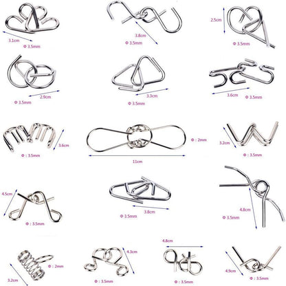 Metall-Puzzle-Ring-Set