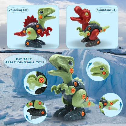 Kreativer Schraubspaß – Dinosaurier Konstruktionsset
