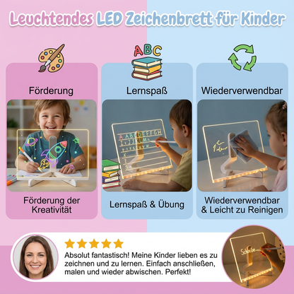 Leuchtendes LED Zeichenbrett für Kinder