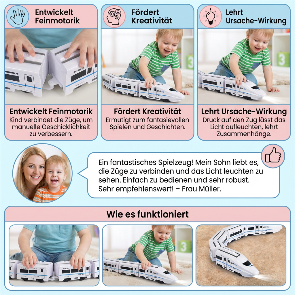 Kluger Ketten Zug Kinder Spielzeug
