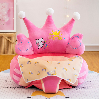 Sitzhilfe für Babys mit Spielbogen – Weicher Lernstuhl zum Sitzenlernen