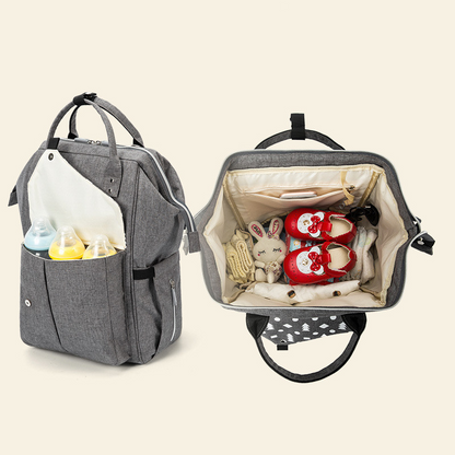 Baby Wickelrucksack mit USB-Anschluss – Multifunktionaler Rucksack für Eltern