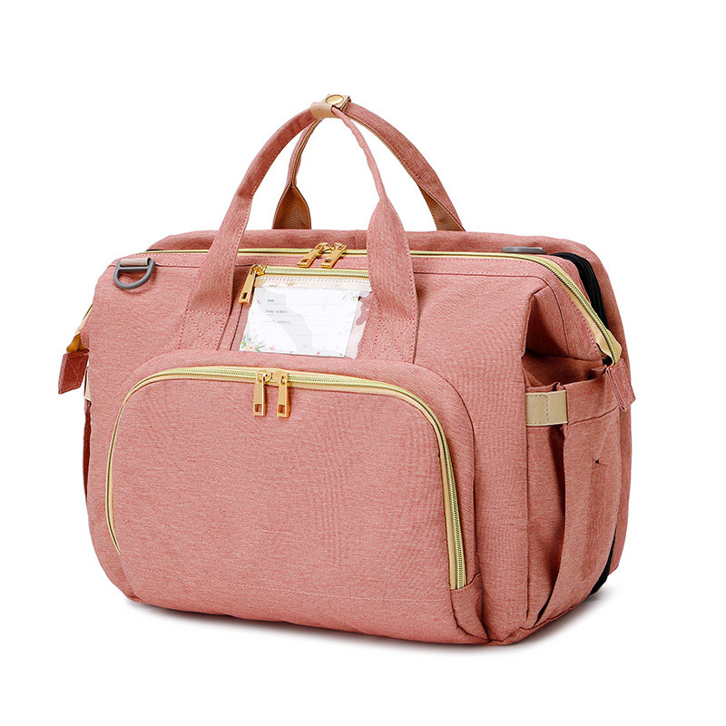 3-in-1 Wickeltasche mit tragbarem Babybett