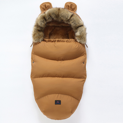 Warmer Kinderwagenschlafsack mit Kapuze für Babys und Neugeborene