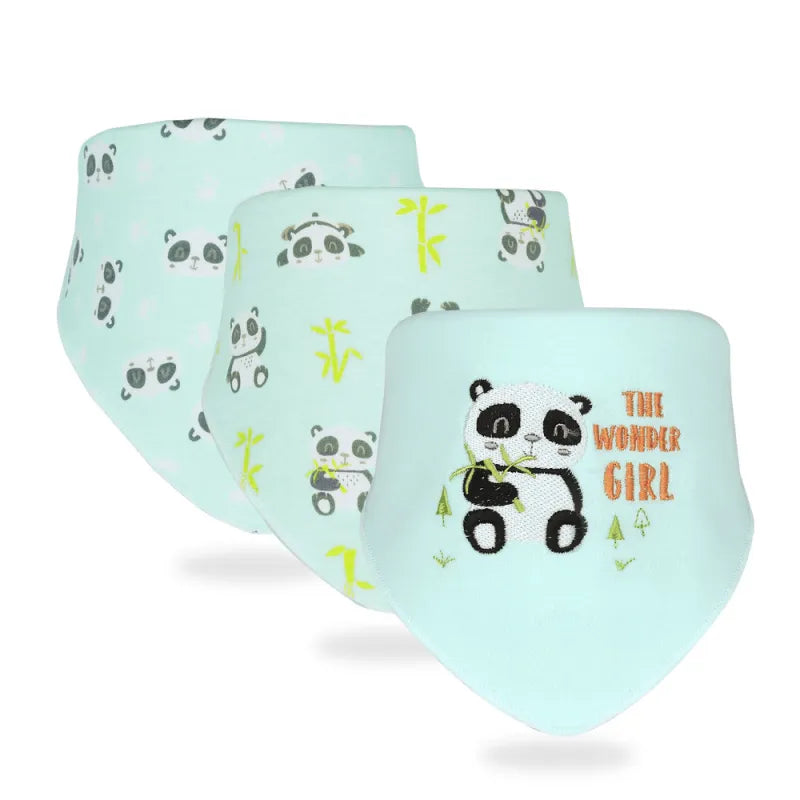 Baby-Schal-Lätzchen-Set - Weiche Dreieckstücher mit niedlichen Motiven