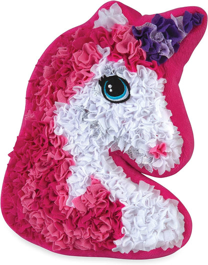 Kuschelweiches Einhorn-Kissen mit Plüscheffekt