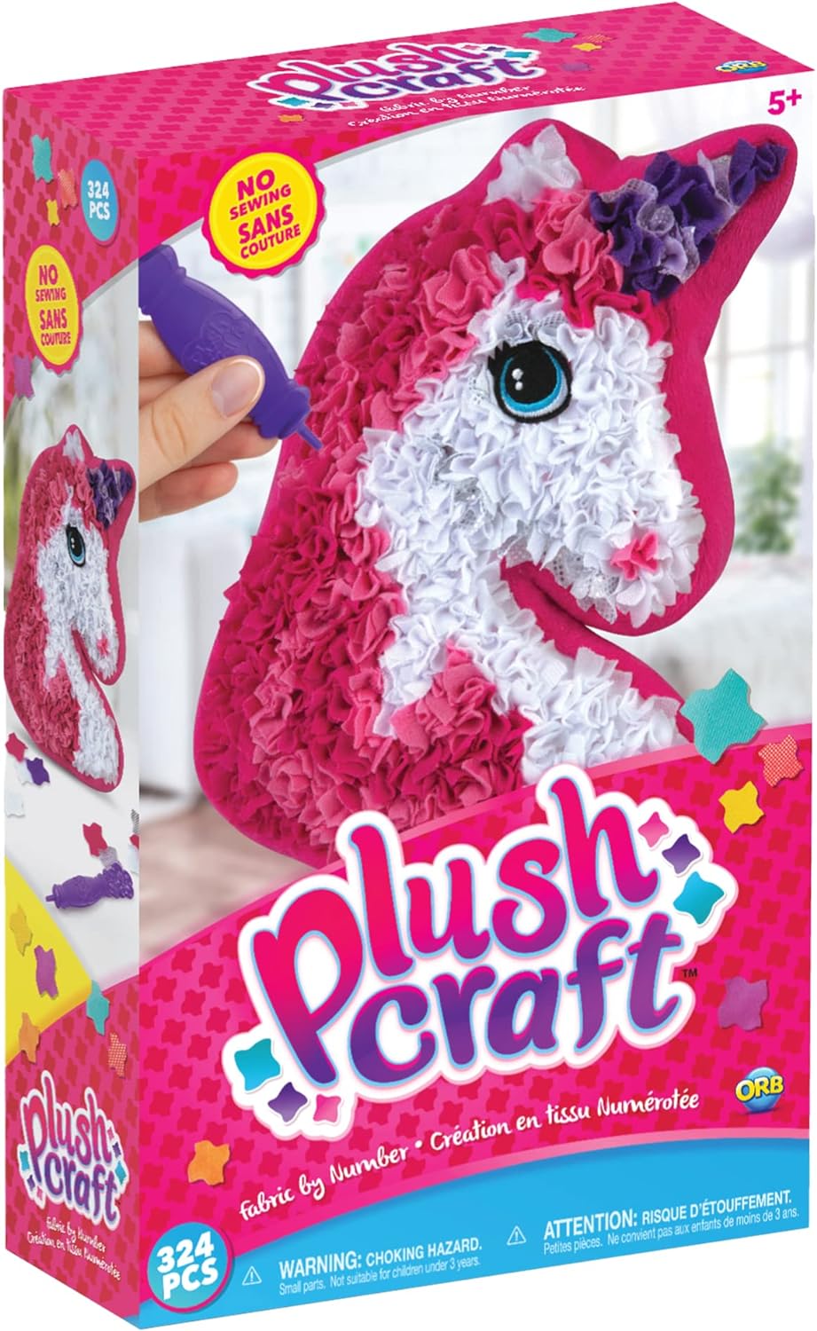 Kuschelweiches Einhorn-Kissen mit Plüscheffekt