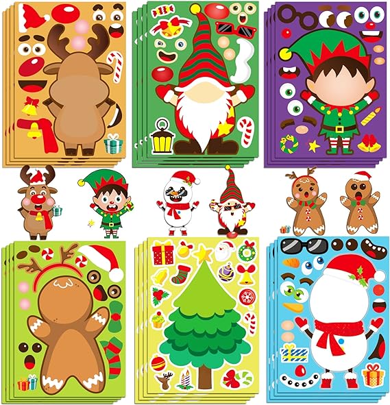 Verspielte Winter-Wunder - Weihnachtssticker für Kinder