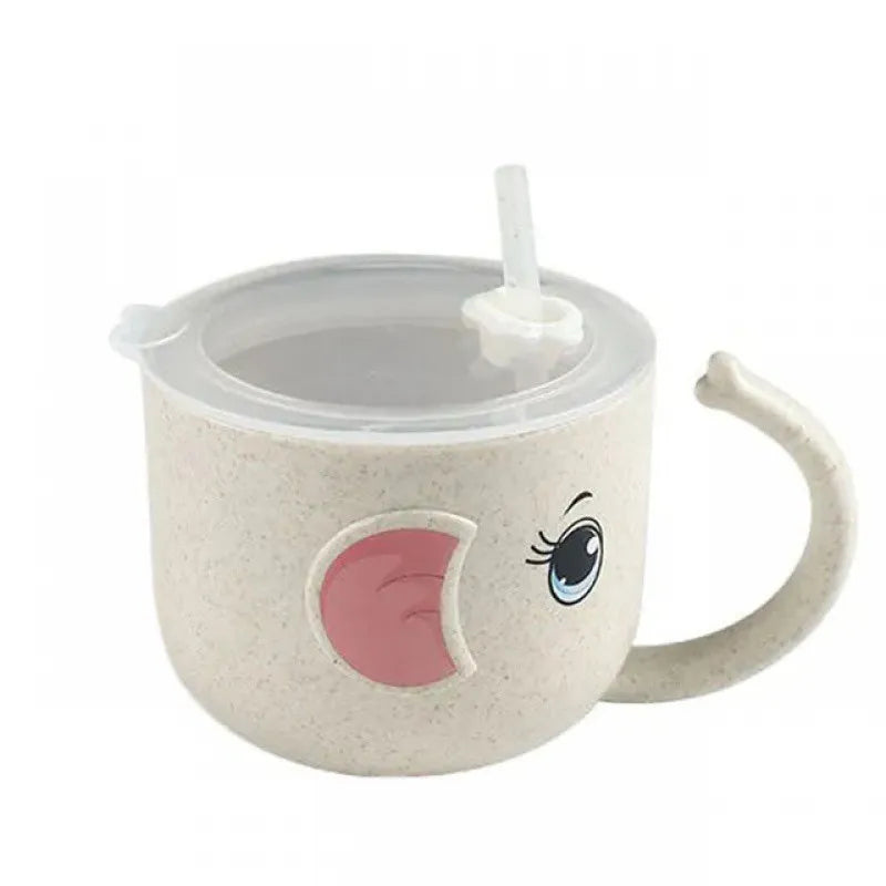 Kinder Trinkbecher mit Strohhalm