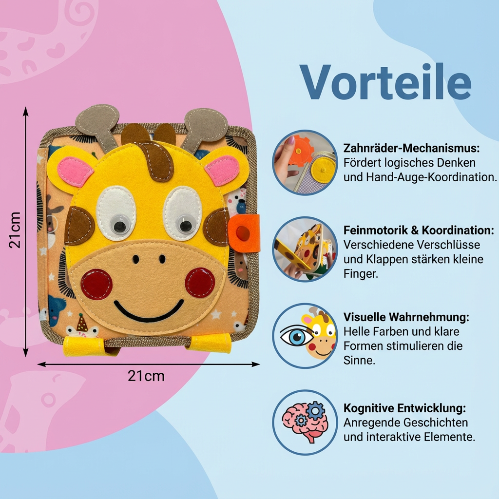 Montessori Sensorisches Giraffen Geschichten Buch