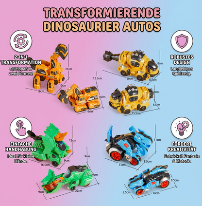 Transformierende Dinosaurier Autos
