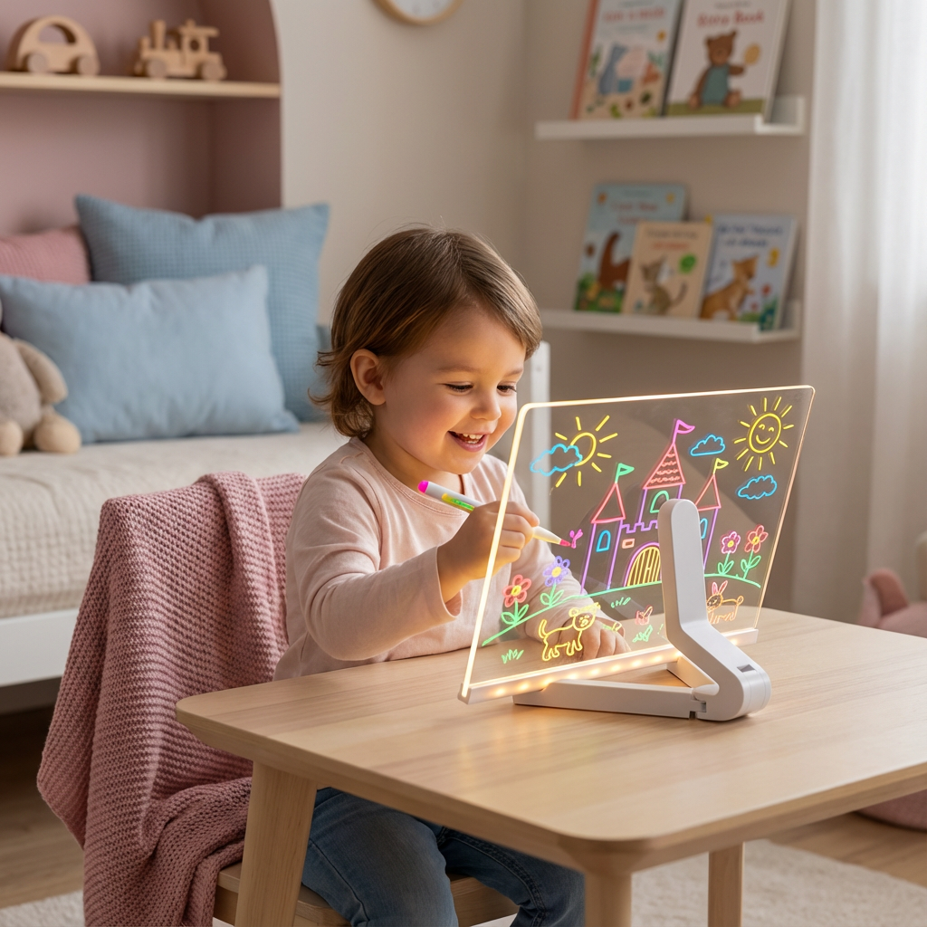 Leuchtendes LED Zeichenbrett für Kinder