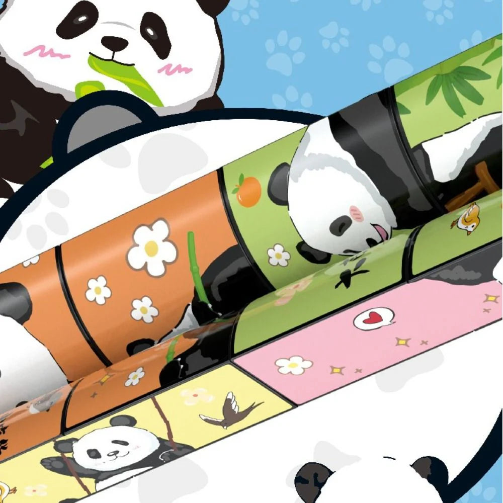 Pädagogische Unterhaltung - Panda Rätselwürfel mit Tiermotiven für Kinder