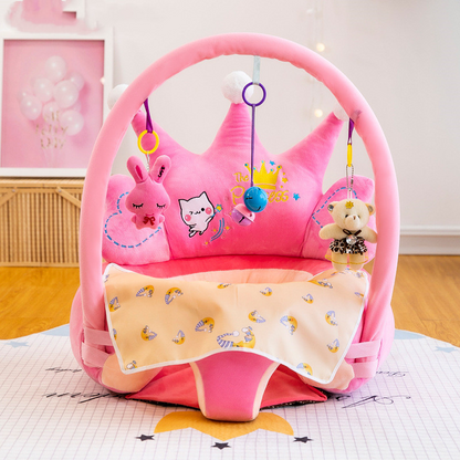 Sitzhilfe für Babys mit Spielbogen – Weicher Lernstuhl zum Sitzenlernen
