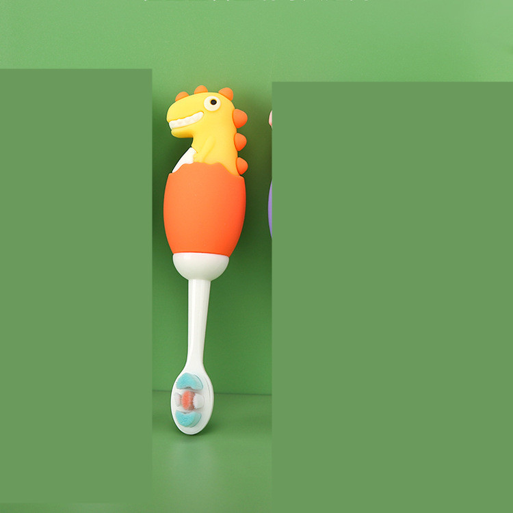 Kinder Zahnbürste Dino – Weiche Lernzahnbürste für Kleinkinder & Babys