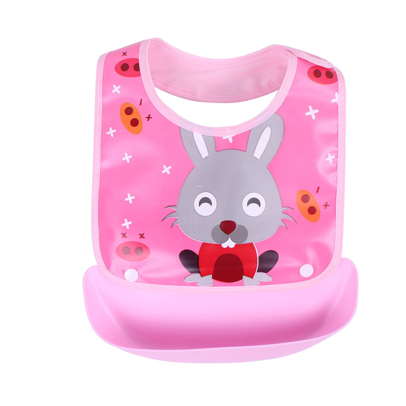 Baby Lätzchen mit Auffangschale – Wasserdichtes, Buntes Design für Mahlzeiten