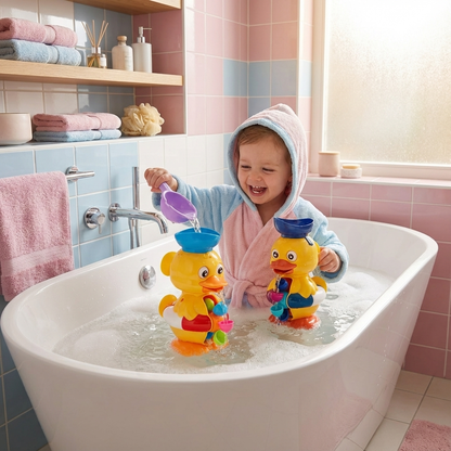 Wasserrad Badeente Spielzeug