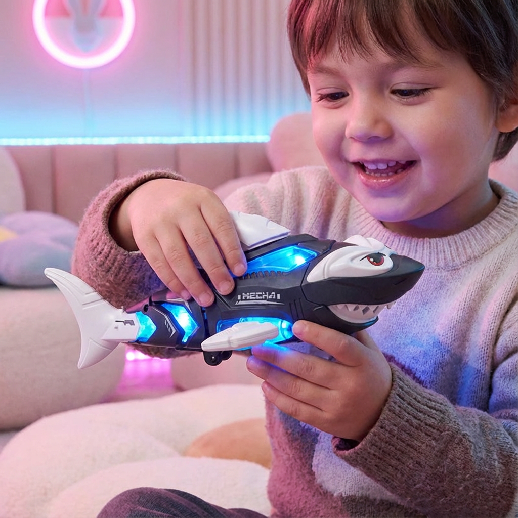 Leuchtender Musik Hai Kinderspielzeug