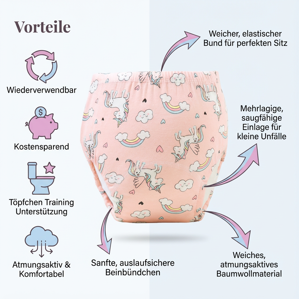 Wiederverwendbare Trainingswindeln - Töpfchen Training Leicht Gemacht!