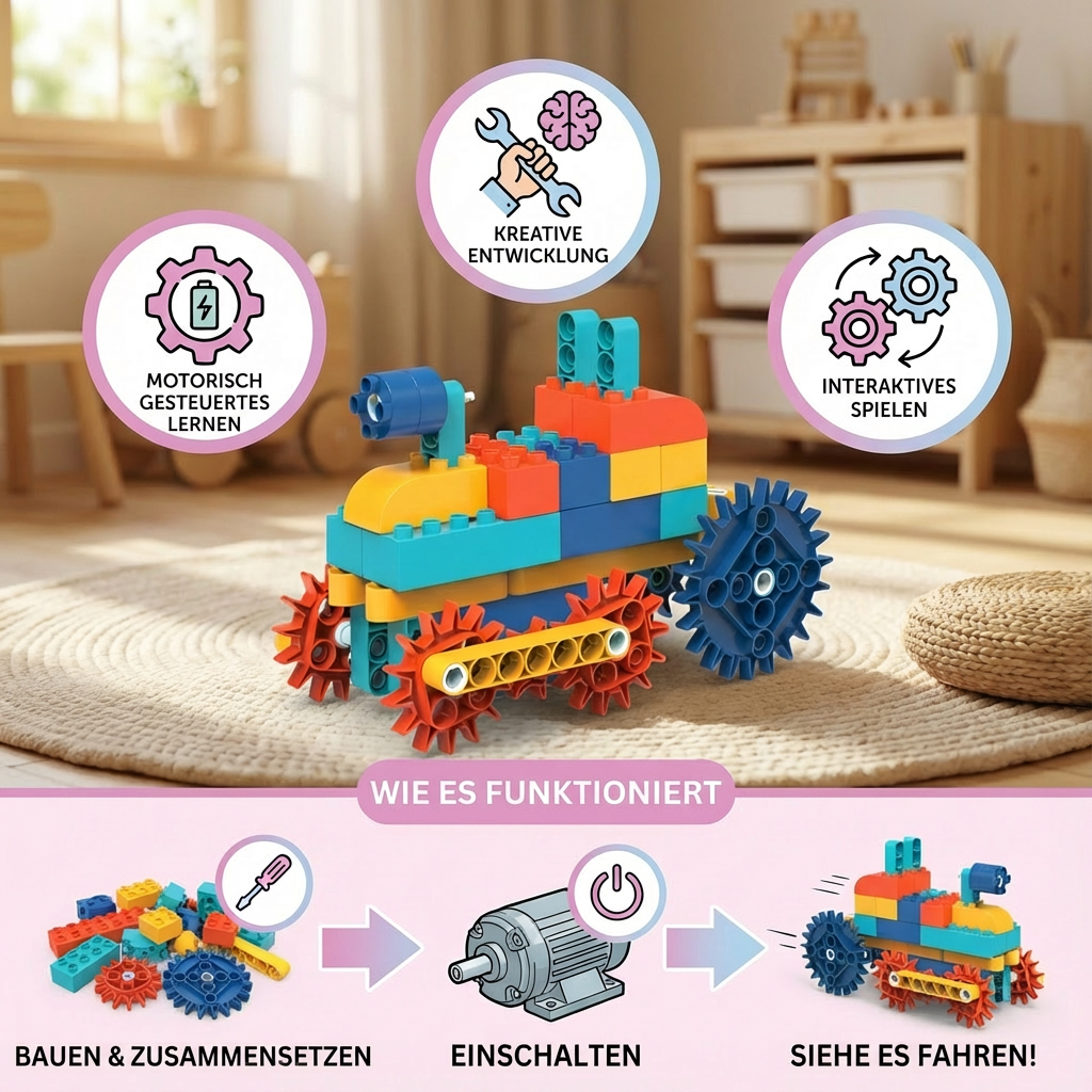 Wissenschaft und Bildungs Spielbausteine mit Motor