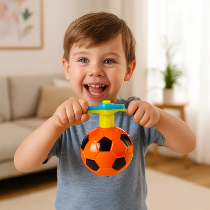 Leuchtender LED Fußball Kreisel