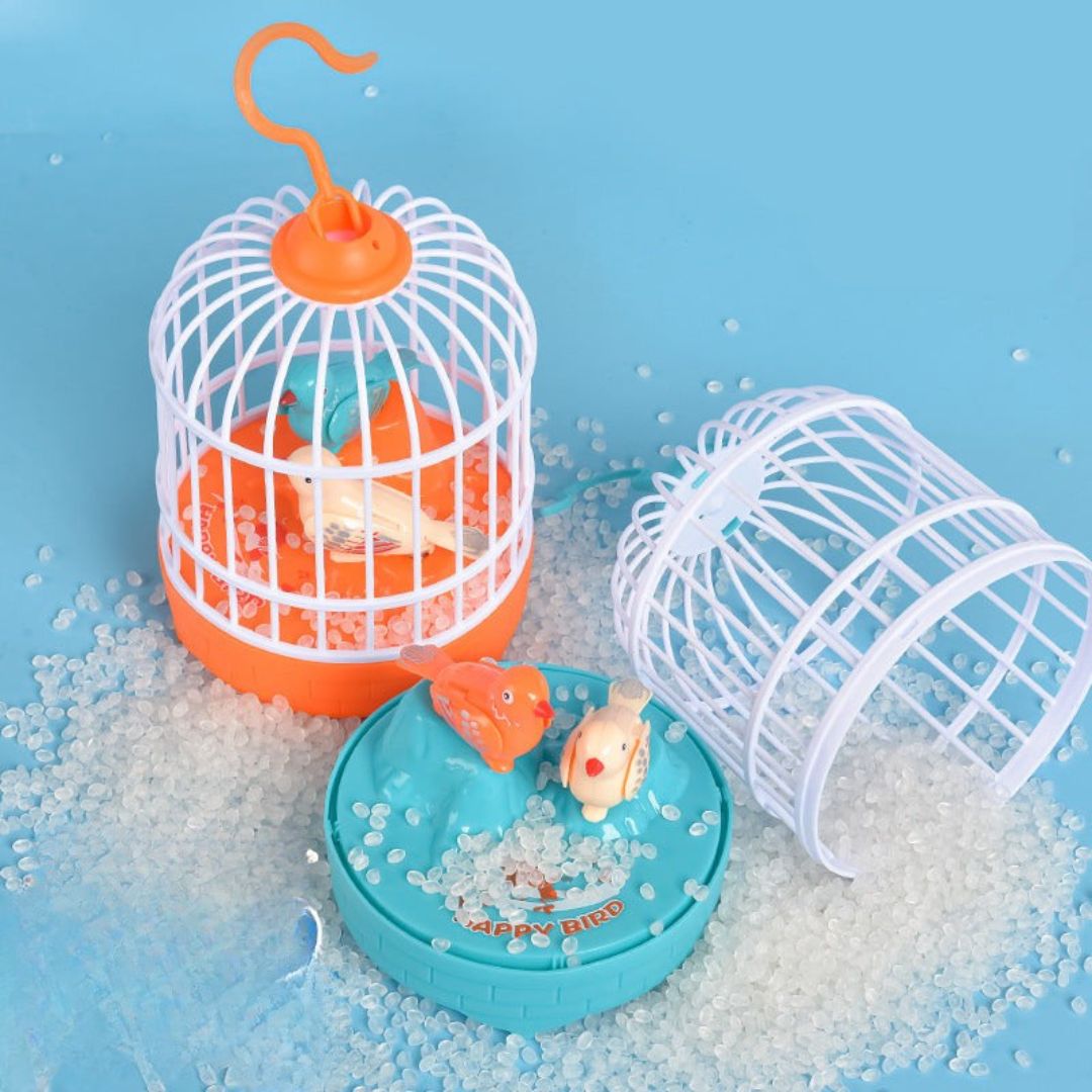 Sprechende Vögel im Käfig Kinder Spielzeug