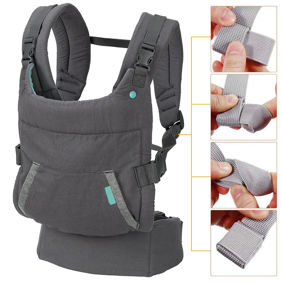 Ergonomische Babytrage – Verstellbar, Atmungsaktiv & Gepolstert