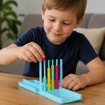 Mini-Farbstapel-Challenge – Tragbares Denk- und Geschicklichkeitsspiel
