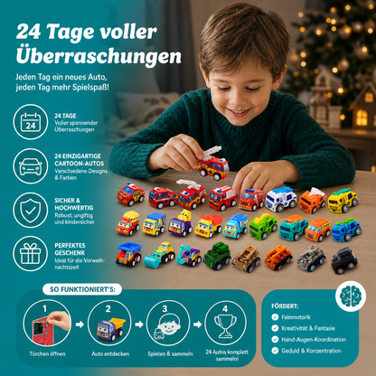 24-Tage-Cartoon-Auto-Adventskalender