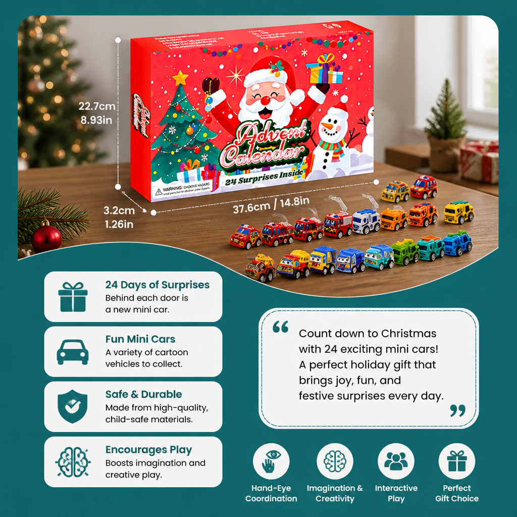 24-Tage-Cartoon-Auto-Adventskalender