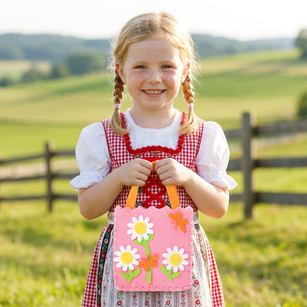 DIY-Niedliches Filz-Handtaschen-Nähset für Kinder