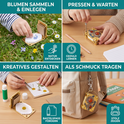 Mini-Blumenpresse aus Metall für DIY-Trockenblumen-Bastelprojekte