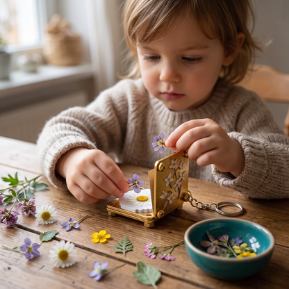 Mini-Blumenpresse aus Metall für DIY-Trockenblumen-Bastelprojekte