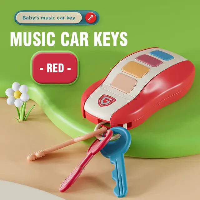 Melodische Fahrt – Musikalisches Spielzeug-Auto mit Tasten und Soundeffekten für Babys