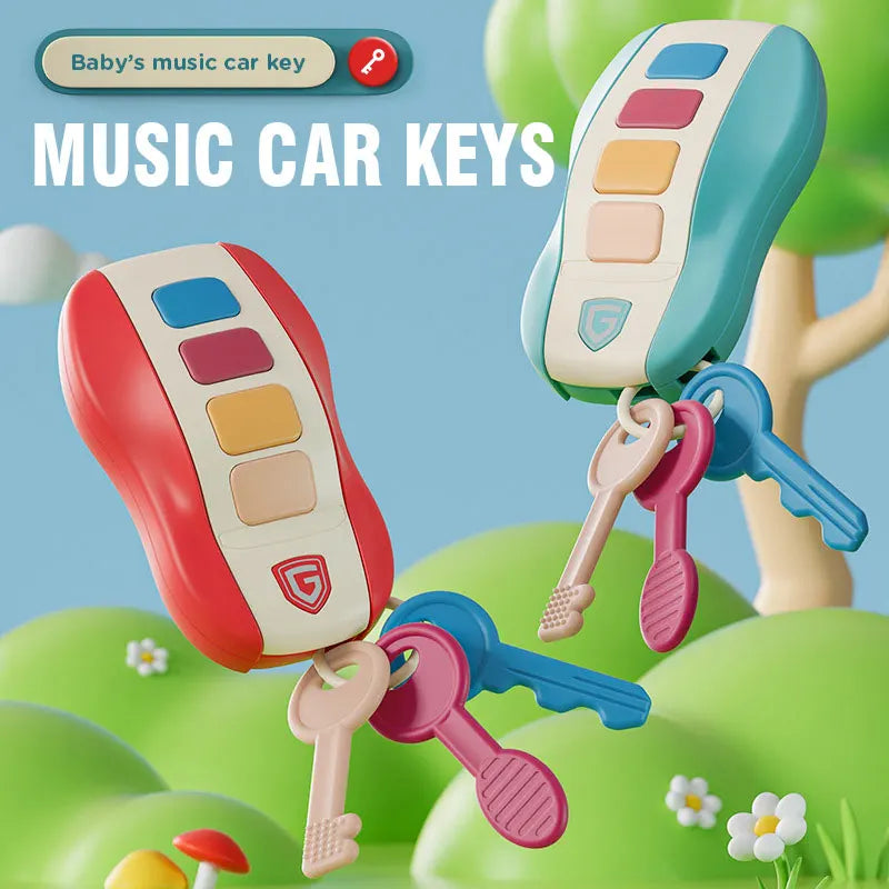 Melodische Fahrt – Musikalisches Spielzeug-Auto mit Tasten und Soundeffekten für Babys