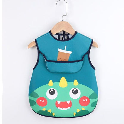 Baby-Schürze mit Taschen für Malen und Essen