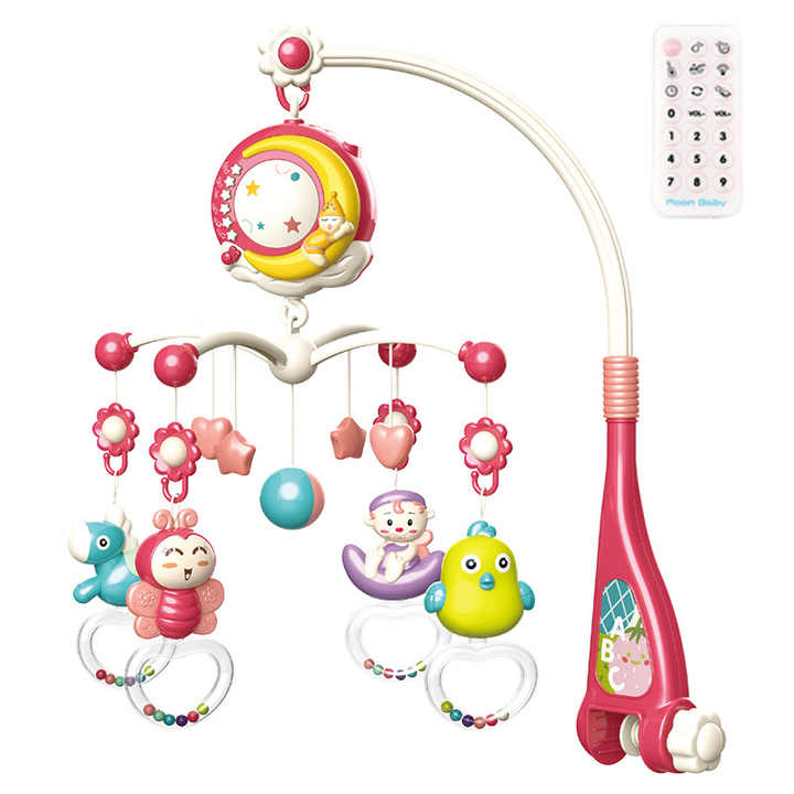 Baby-Mobile mit Musik und Lichtprojektion - Einschlafhilfe für Neugeborene