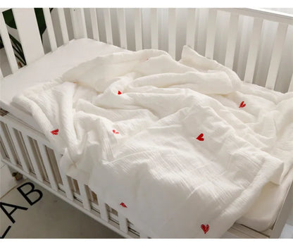 Baby Badetuch aus Musselin mit niedlichem Muster für Neugeborene & Kleinkinder